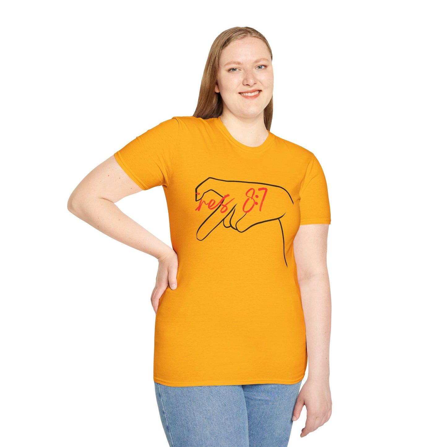 Unisex Softstyle T-Shirt with 'rez 87' Graphic - Casual Streetwear Tee