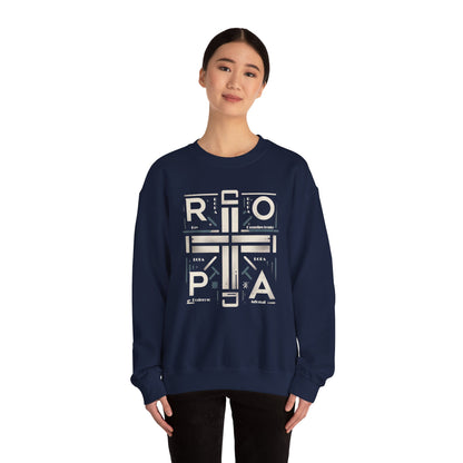 Eco-Friendly Graphic Crewneck Sweatshirt - R O P A  Cruz Design