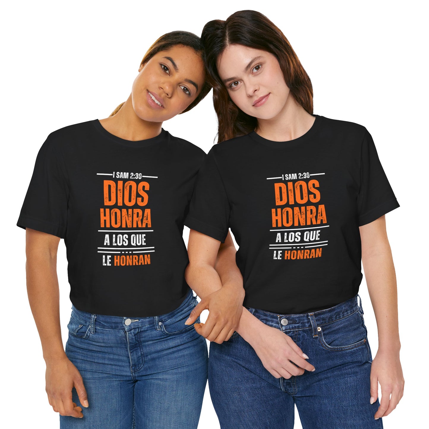 Inspirational Unisex Jersey Tee - "Dios Honra a los Que Le Honran"