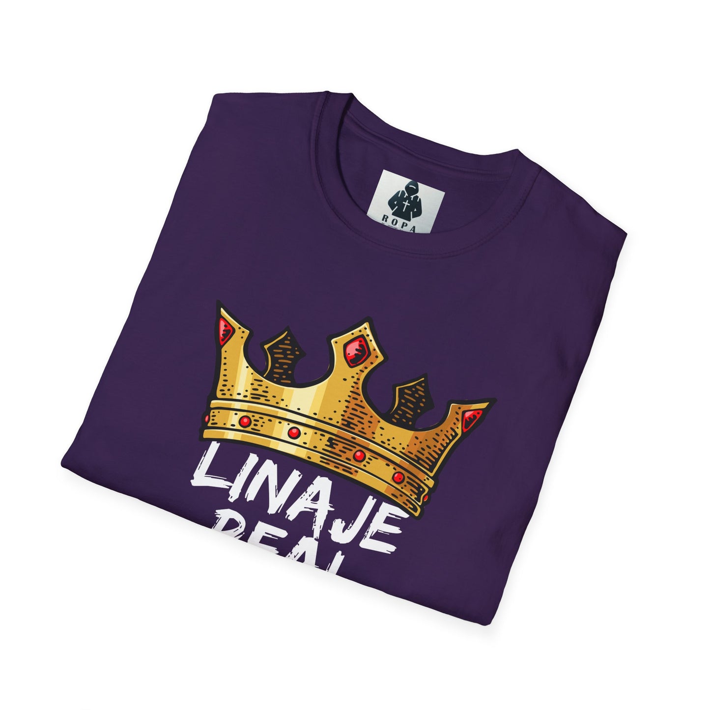 Unisex Softstyle T-Shirt - "Linaje Real" Crown Design - Perfect for Celebrations and Everyday Wear