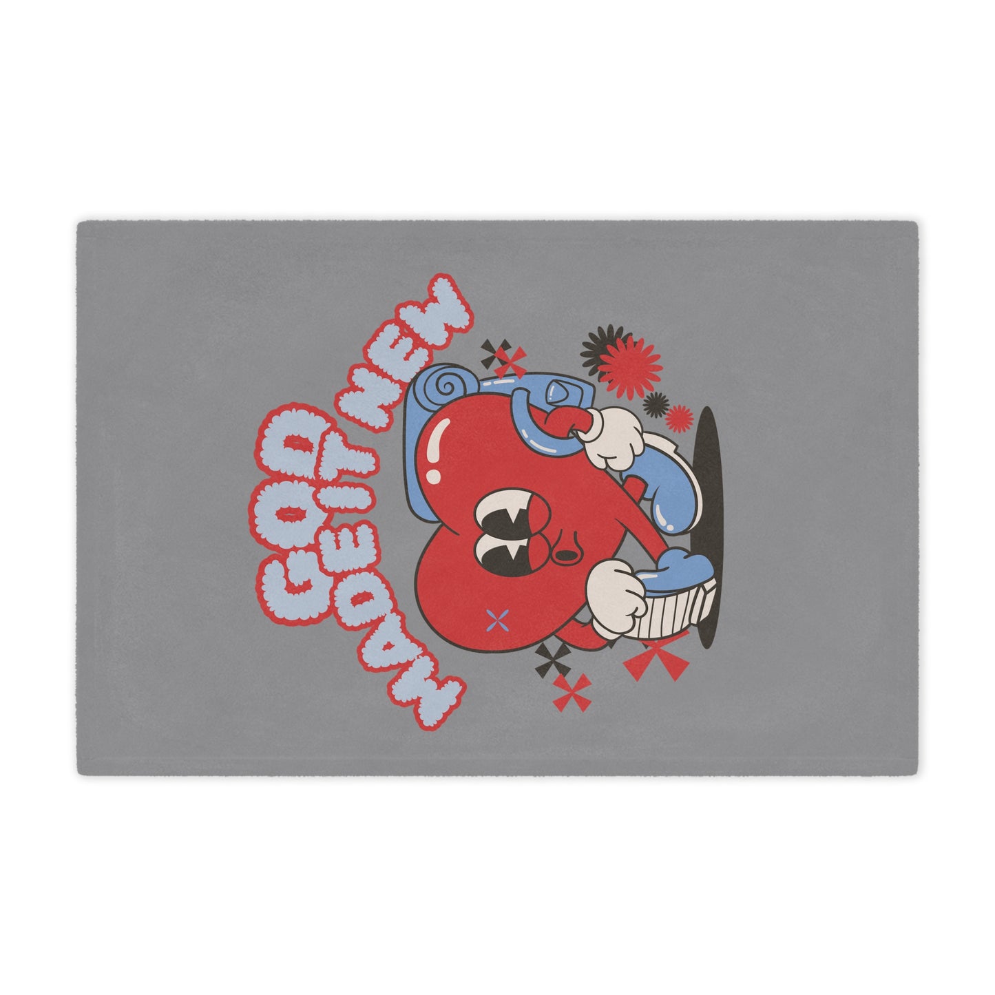 God Made It New Microfiber Blanket - Cozy Heart Design for Comfort and Inspiration