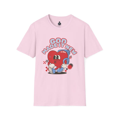 God Made New Unisex Softstyle T-Shirt - Fun & Playful Graphic Tee
