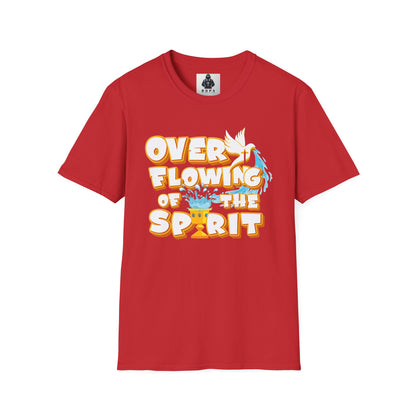 Overflowing of the Spirit Unisex Softstyle T-Shirt - Inspirational Graphic Tee for Everyday Wear