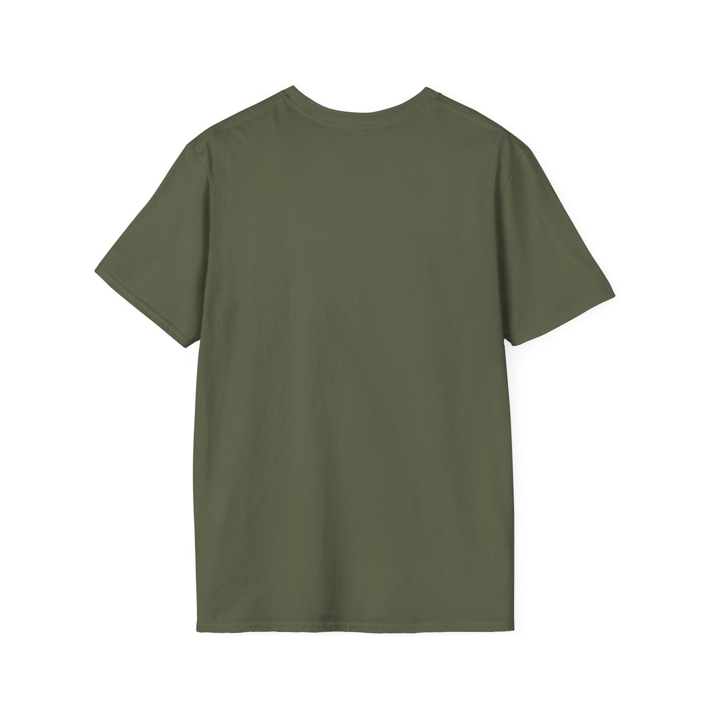 Minimalist Unisex Softstyle T-Shirt with Hand Design