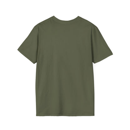 Minimalist Unisex Softstyle T-Shirt with Hand Design