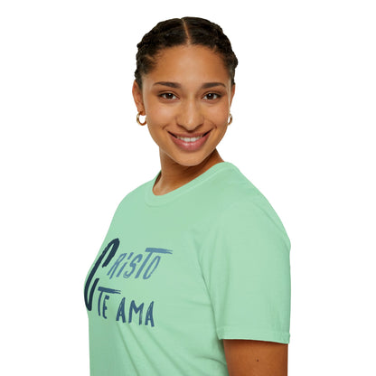 Unisex Softstyle T-Shirt - 'Cristo Te Ama' Inspirational Tee