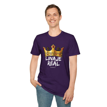 Unisex Softstyle T-Shirt - "Linaje Real" Crown Design - Perfect for Celebrations and Everyday Wear