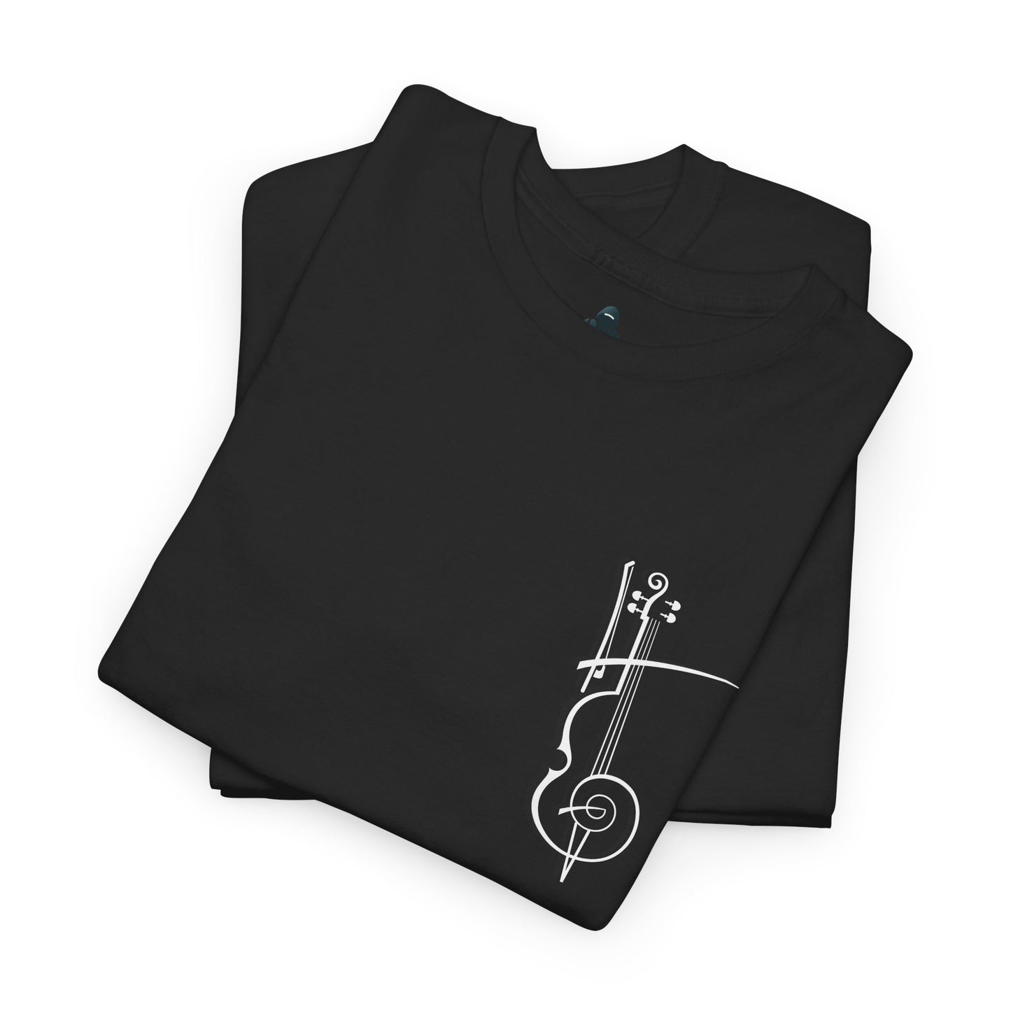 (Ropa Ft Hector David) Vintage Violin Graphic Tee, Unisex Cotton T-Shirt, Retro Violin Art, Perfect for Musicians, Music Lover Gift,