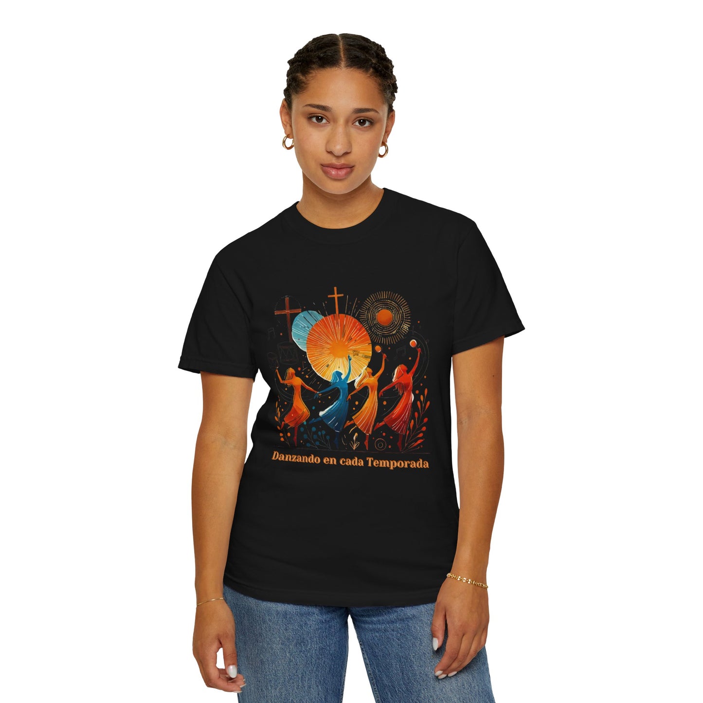 Unisex Garment-Dyed T-Shirt, Dance Design Tee, Seasonal Celebration Shirt, Gift for Dance Lovers, Festival Apparel