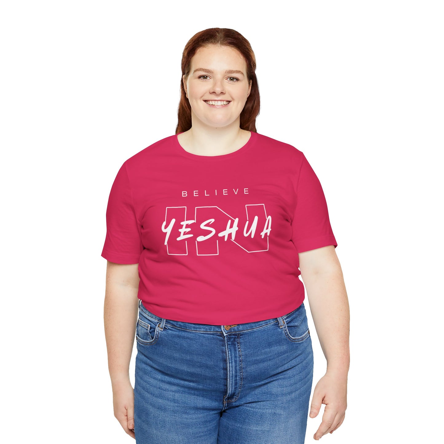 Unisex Short Sleeve Tee - 'Believe Yeshua' Inspirational Graphic Tee