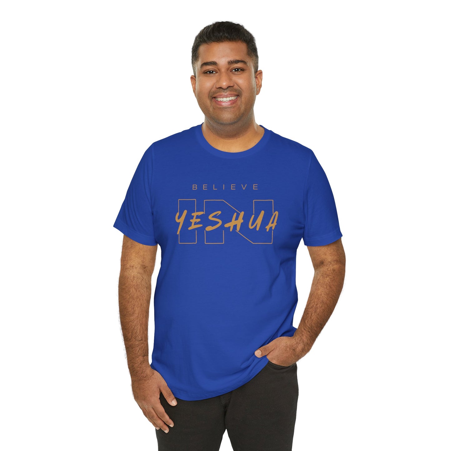 Unisex Short Sleeve Tee - 'Believe Yeshua' Inspirational Graphic Tee