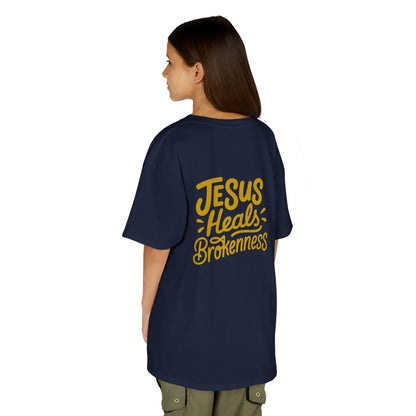 Kids Inspirational Tee - "Good" & "Jesus Heals Brokenness" - Perfect for Church, Gifts, Birthdays, Family Events