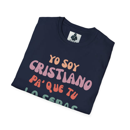 Yo Soy Cristiano Unisex Softstyle T-Shirt - Fun Statement Tee for Faith and Culture