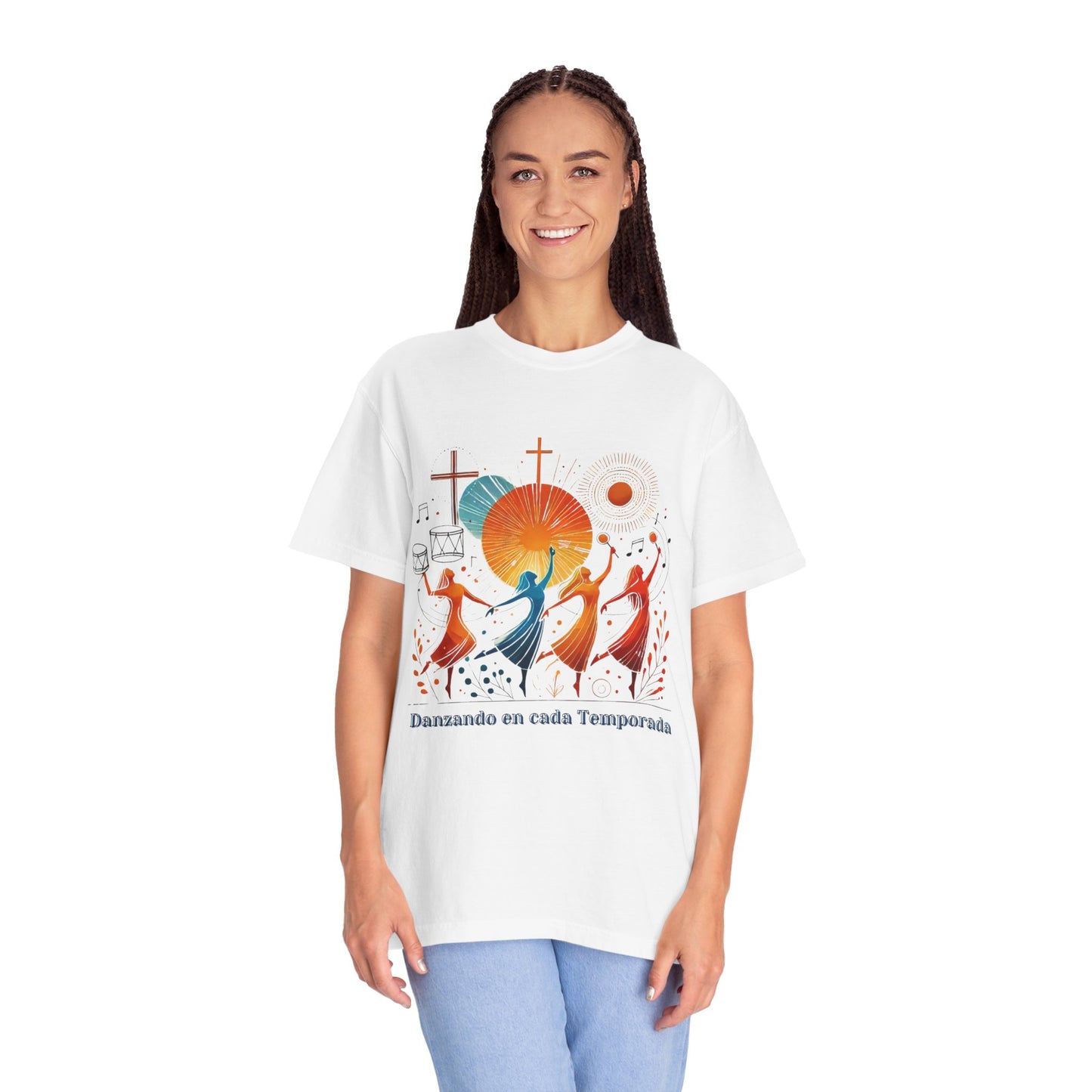 Unisex Garment-Dyed T-Shirt, Dance Design Tee, Seasonal Celebration Shirt, Gift for Dance Lovers, Festival Apparel