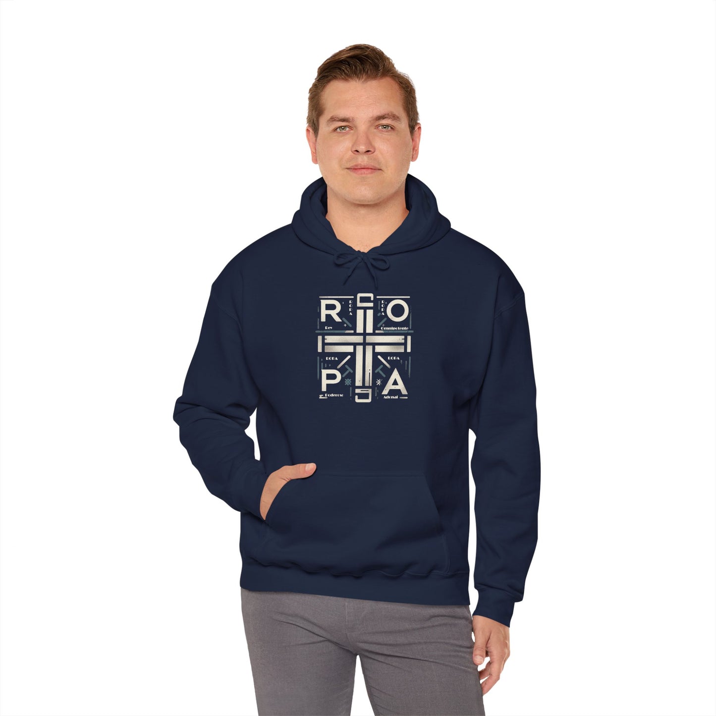 Minimalist Unisex Heavy Blend Hooded Sweatshirt - Stylish and Cozy