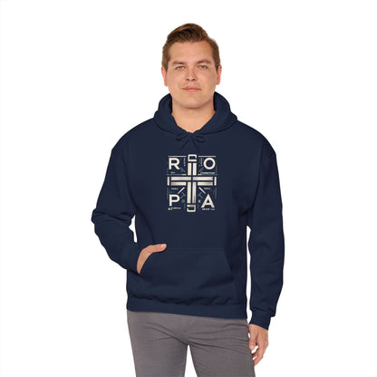 Minimalist Unisex Heavy Blend Hooded Sweatshirt - Stylish and Cozy