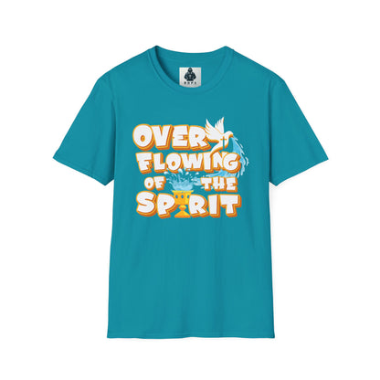 Overflowing of the Spirit Unisex Softstyle T-Shirt - Inspirational Graphic Tee for Everyday Wear