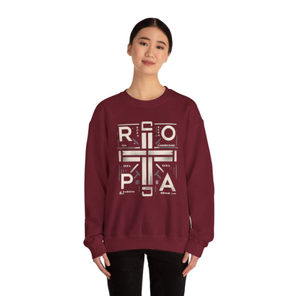 Eco-Friendly Graphic Crewneck Sweatshirt - R O P A  Cruz Design