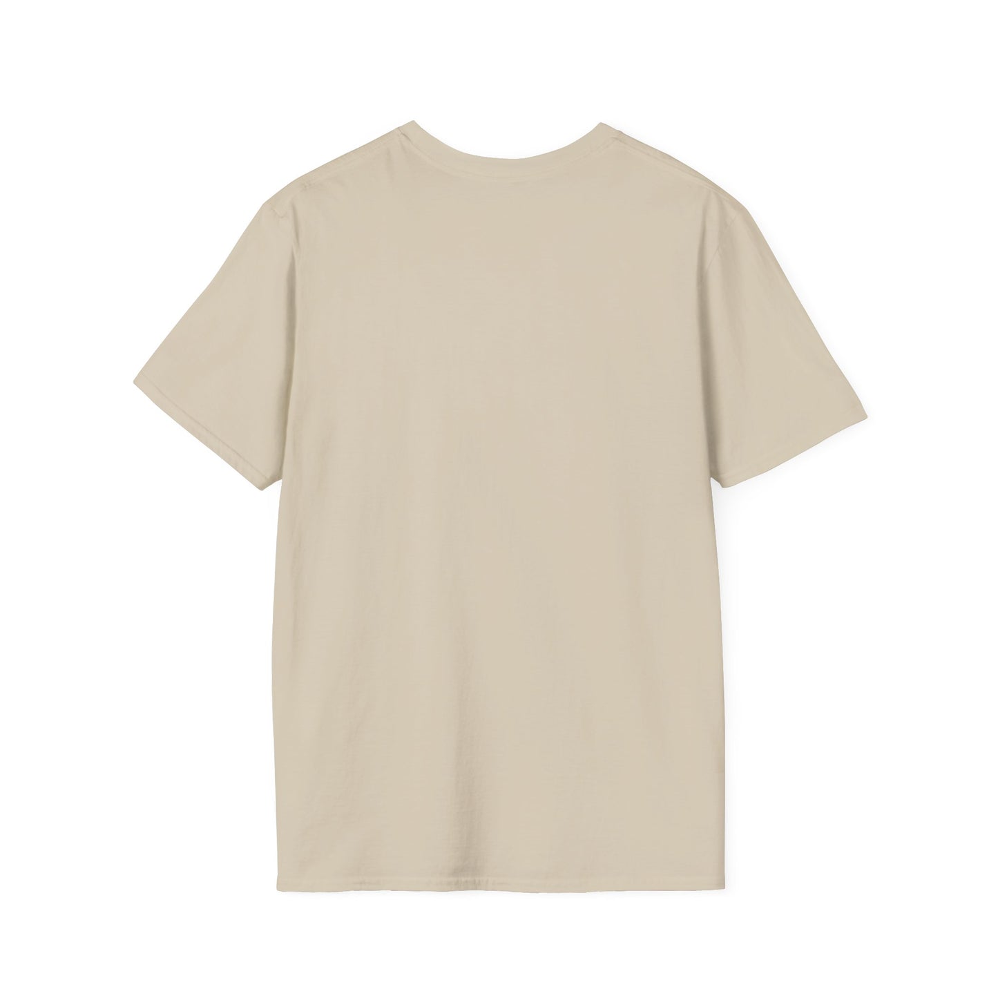 Minimalist Unisex Softstyle T-Shirt with Hand Design