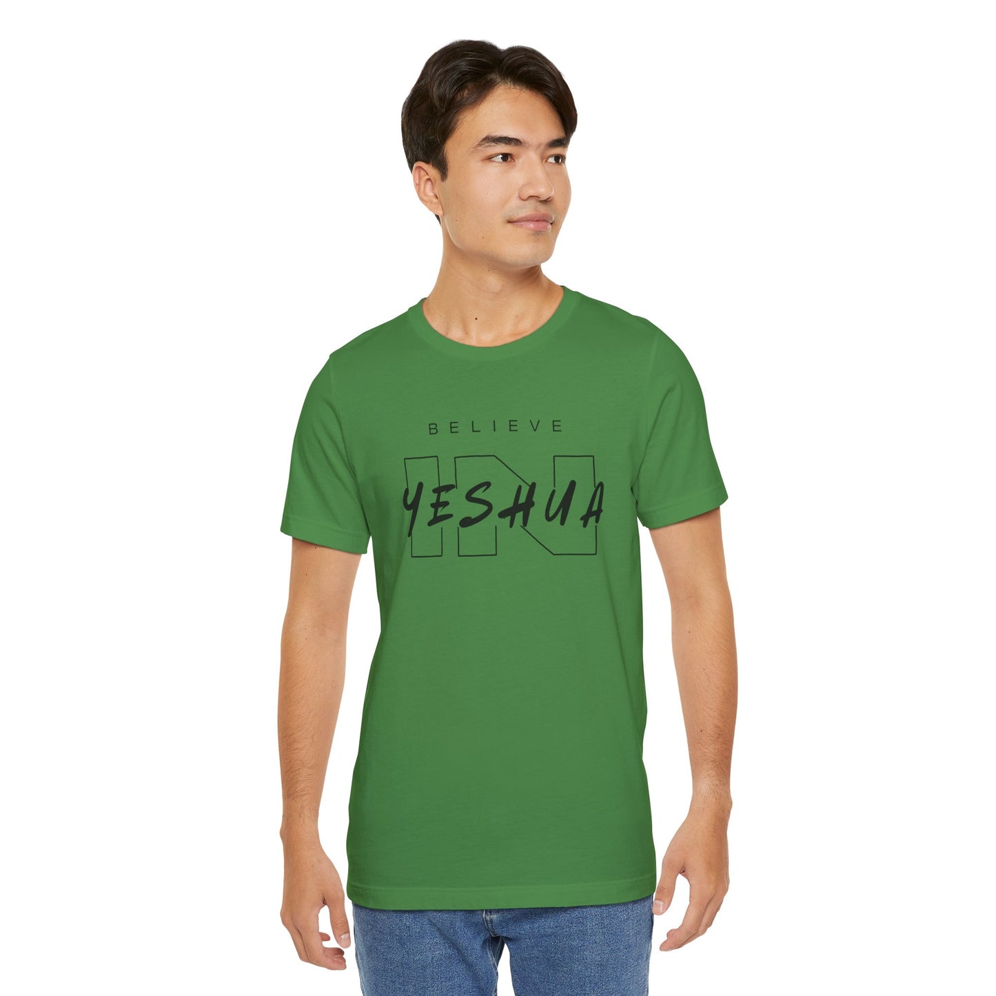 Unisex Short Sleeve Tee - 'Believe Yeshua' Inspirational Graphic Tee