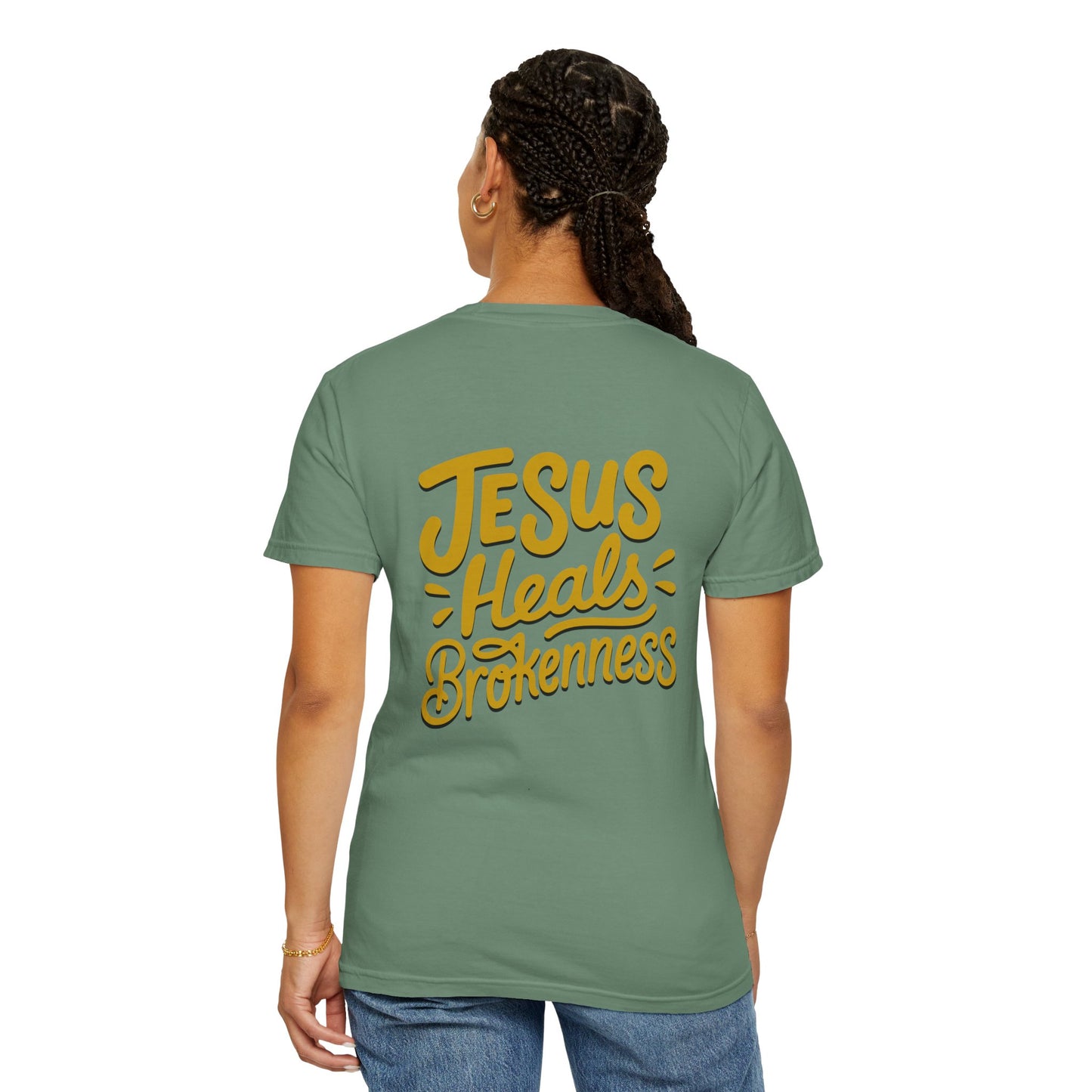 Inspirational Unisex T-Shirt - Jesus Heals Brokenness, Faith Shirt, Encouraging Apparel, Christian Gift, Spiritual Clothing
