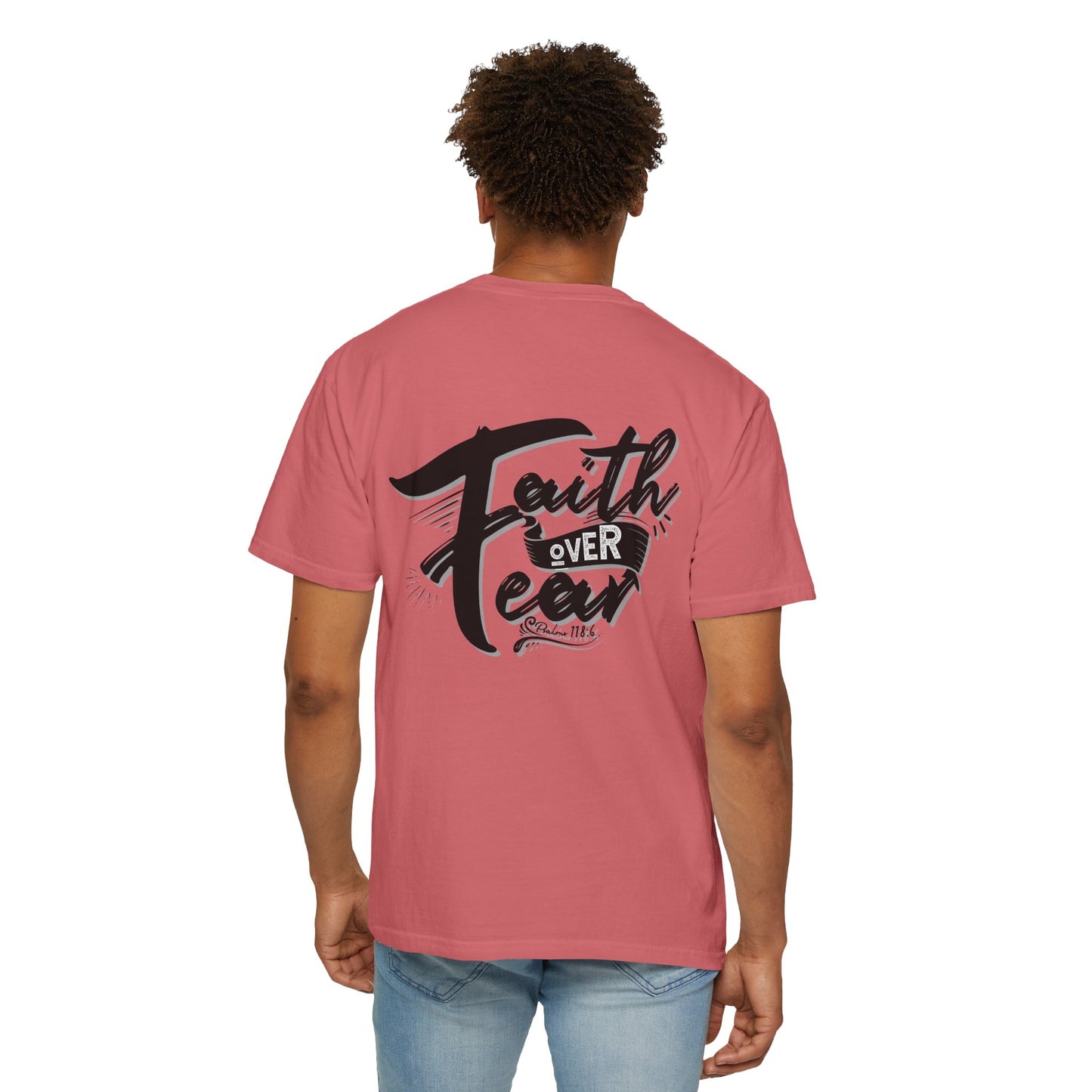 Faith Over Fear Graphic Tee, Inspirational T-Shirt, Christian Apparel, Unisex Religious Shirt, Powerfull Fashion