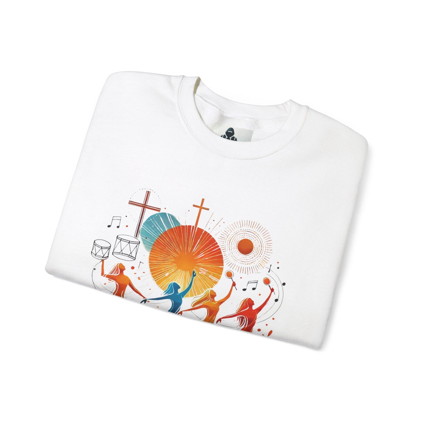 Danzando en cada Temporada Sweatshirt | Unisex Heavy Blend Crewneck with Colorful Dance Design