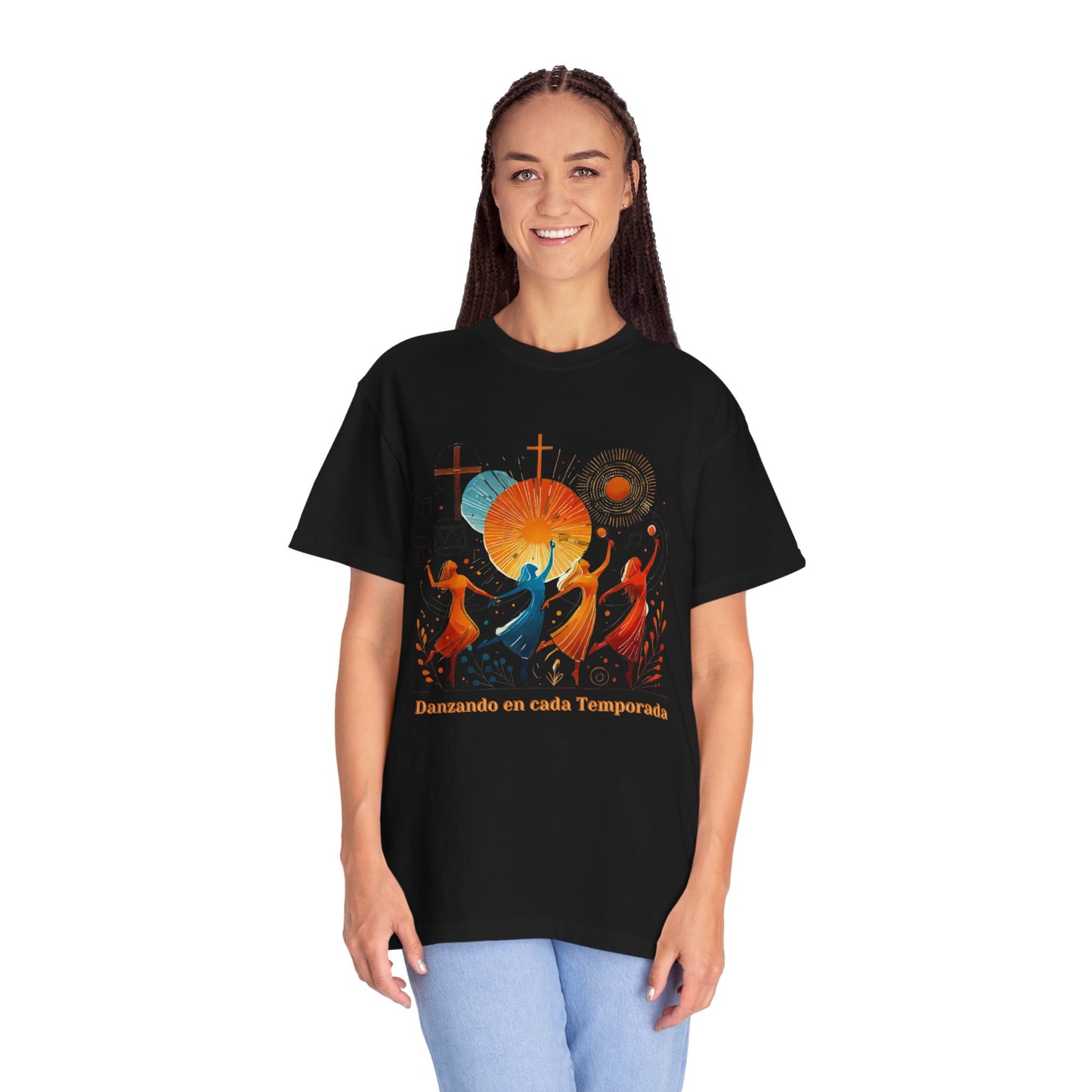 Unisex Garment-Dyed T-Shirt, Dance Design Tee, Seasonal Celebration Shirt, Gift for Dance Lovers, Festival Apparel