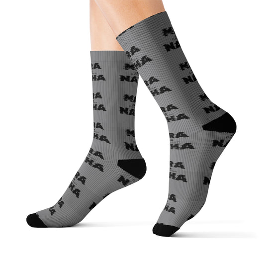 Personalized Sublimation Socks - Custom Name Design for Unique Gifting
