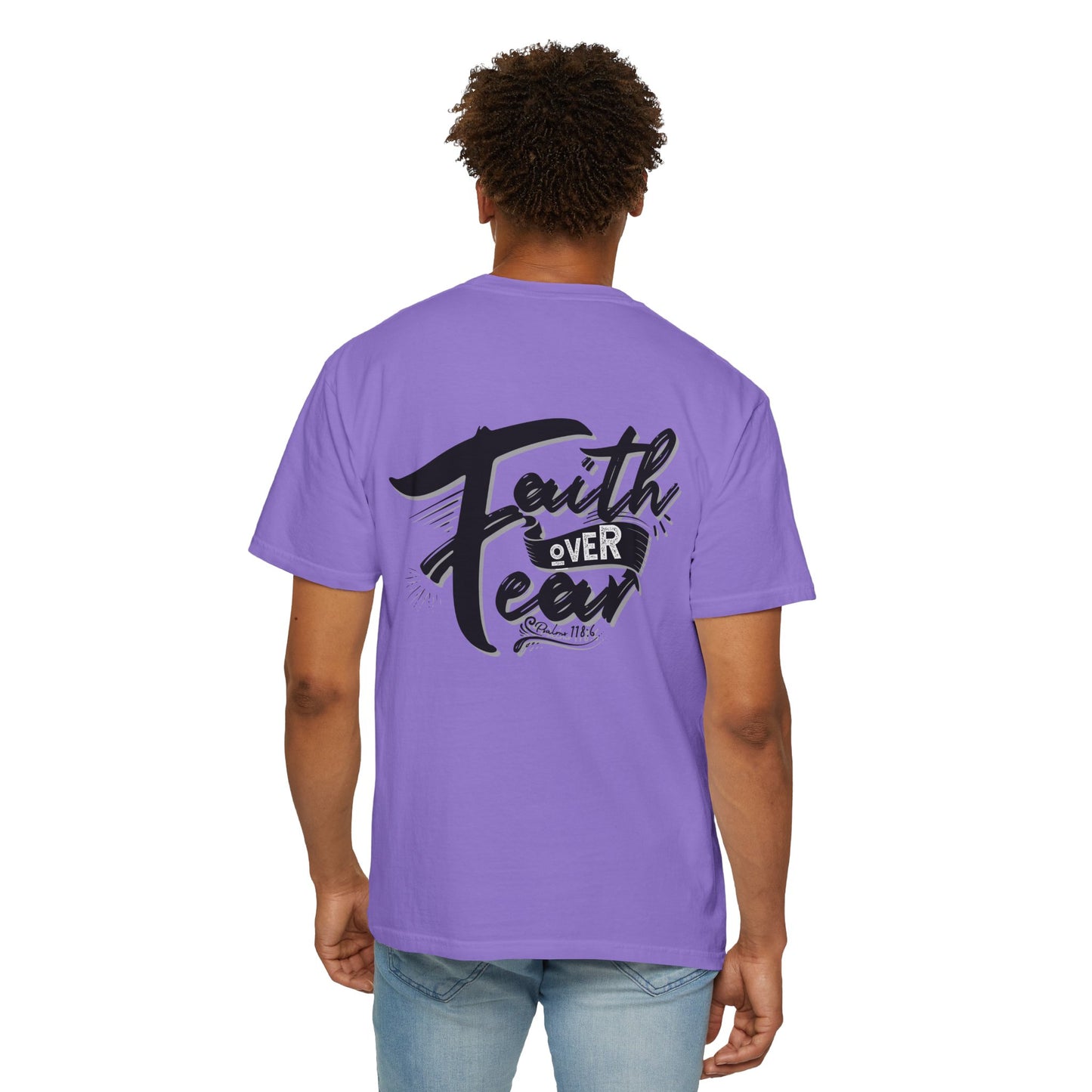 Faith Over Fear Graphic Tee, Inspirational T-Shirt, Christian Apparel, Unisex Religious Shirt, Powerfull Fashion