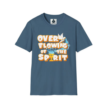 Overflowing of the Spirit Unisex Softstyle T-Shirt - Inspirational Graphic Tee for Everyday Wear