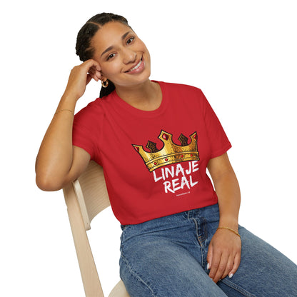 Unisex Softstyle T-Shirt - "Linaje Real" Crown Design - Perfect for Celebrations and Everyday Wear