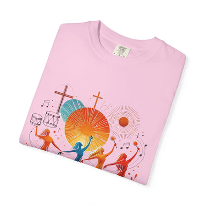 Unisex Garment-Dyed T-Shirt, Dance Design Tee, Seasonal Celebration Shirt, Gift for Dance Lovers, Festival Apparel