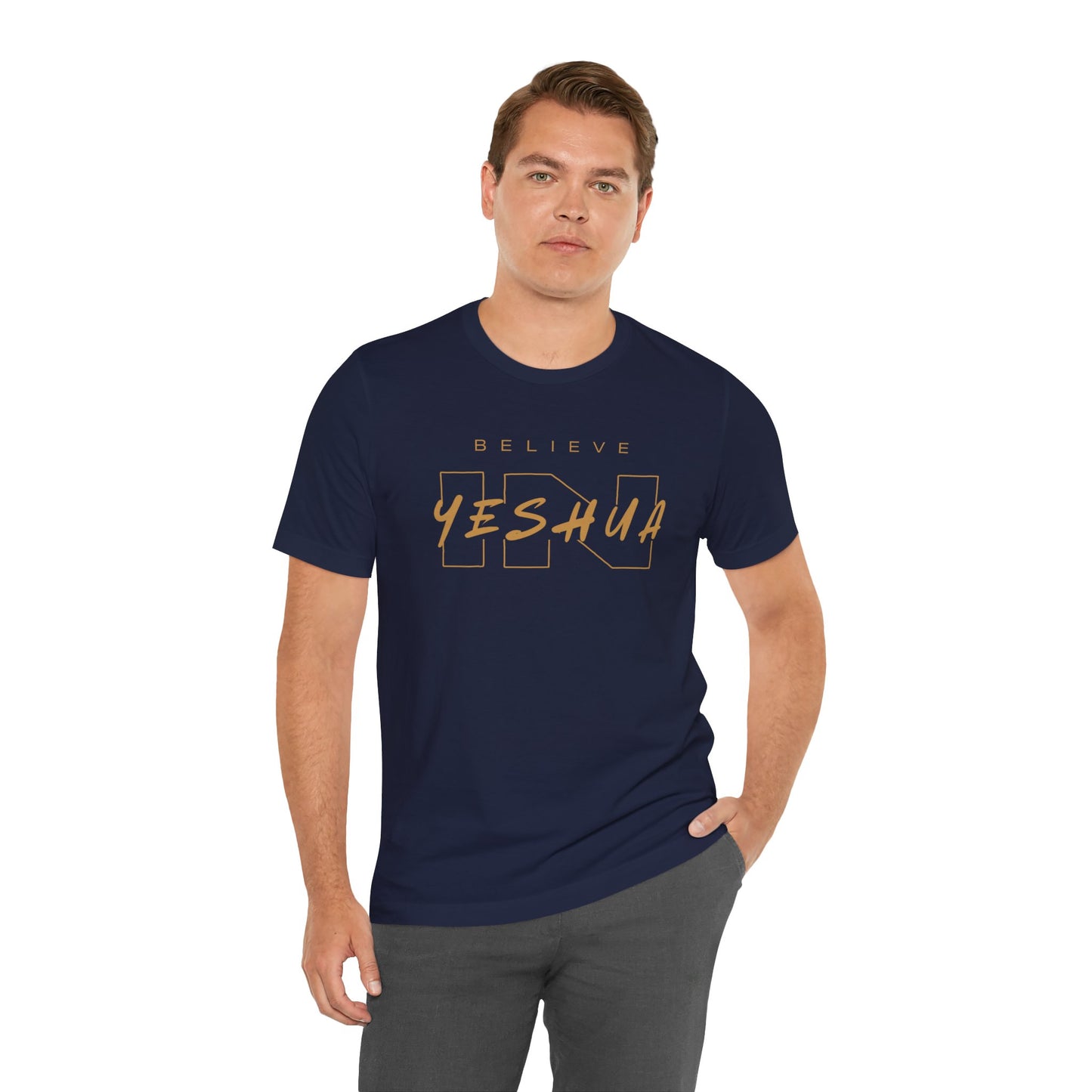 Unisex Short Sleeve Tee - 'Believe Yeshua' Inspirational Graphic Tee