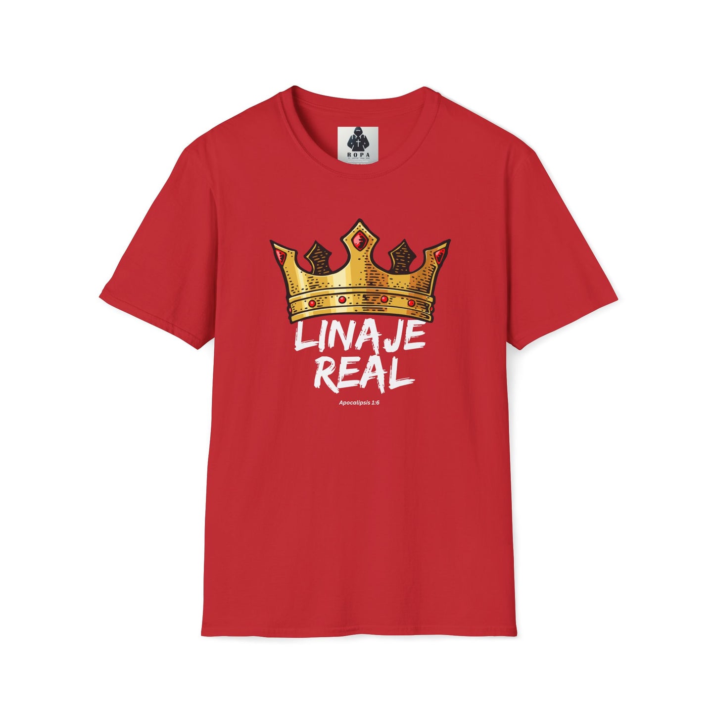 Unisex Softstyle T-Shirt - "Linaje Real" Crown Design - Perfect for Celebrations and Everyday Wear
