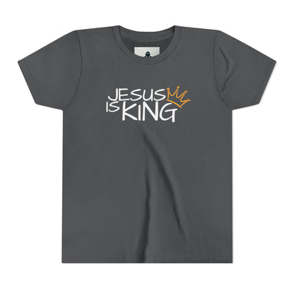 Youth Tee with Inspirational Jesus Design, Faith T-Shirt, Christian Gift, Summer Outfit, Religious Apparel, Kids Faithwear