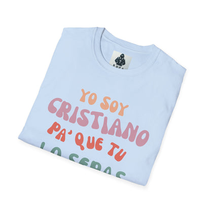 Yo Soy Cristiano Unisex Softstyle T-Shirt - Fun Statement Tee for Faith and Culture