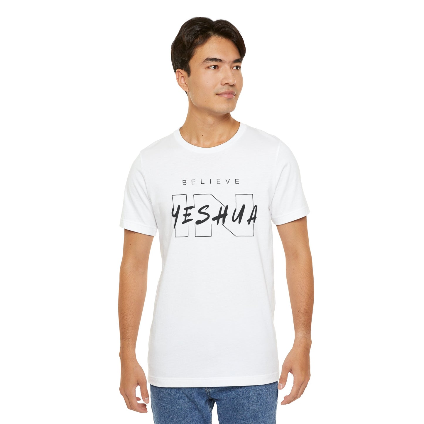 Unisex Short Sleeve Tee - 'Believe Yeshua' Inspirational Graphic Tee
