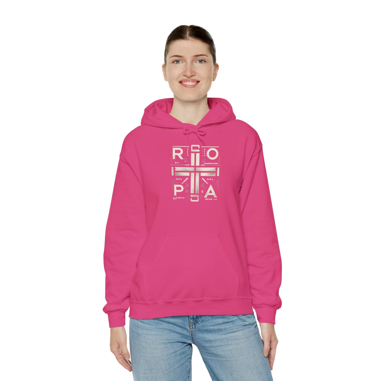 Minimalist Unisex Heavy Blend Hooded Sweatshirt - Stylish and Cozy