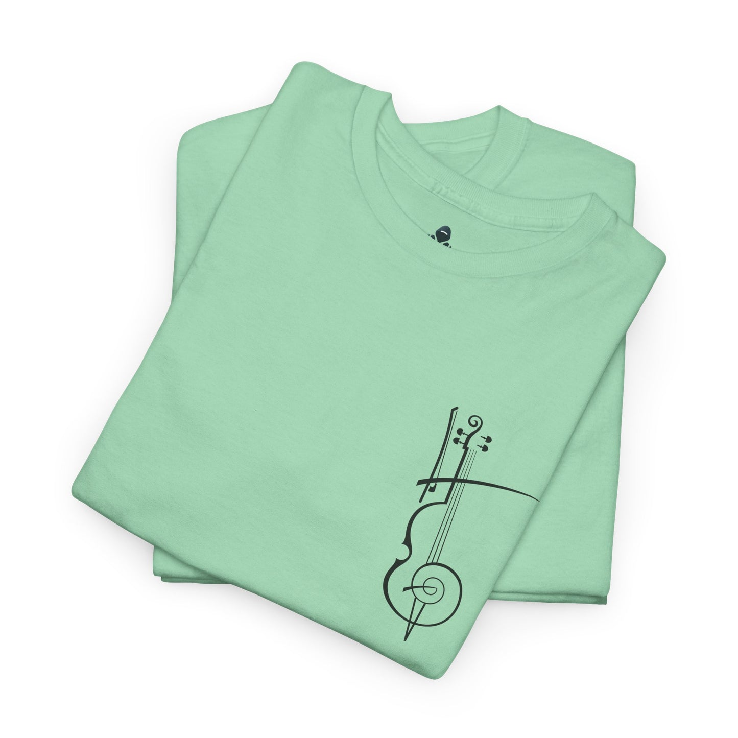 (Ropa Ft Hector David) Vintage Violin Graphic Tee, Unisex Cotton T-Shirt, Retro Violin Art, Perfect for Musicians, Music Lover Gift,