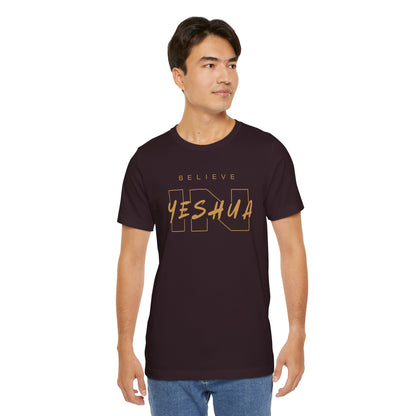 Unisex Short Sleeve Tee - 'Believe Yeshua' Inspirational Graphic Tee