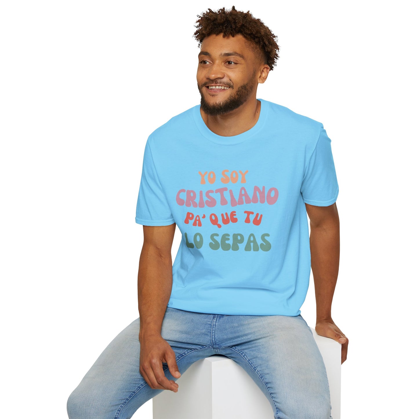 Yo Soy Cristiano Unisex Softstyle T-Shirt - Fun Statement Tee for Faith and Culture