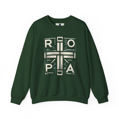 Eco-Friendly Graphic Crewneck Sweatshirt - R O P A  Cruz Design