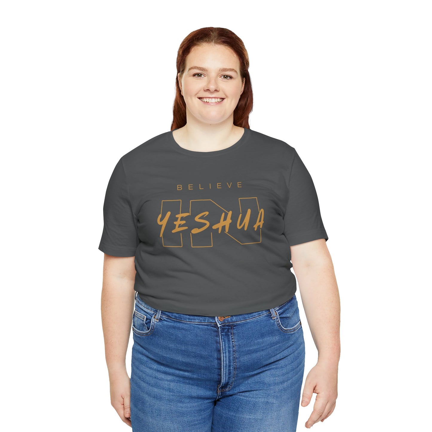 Unisex Short Sleeve Tee - 'Believe Yeshua' Inspirational Graphic Tee