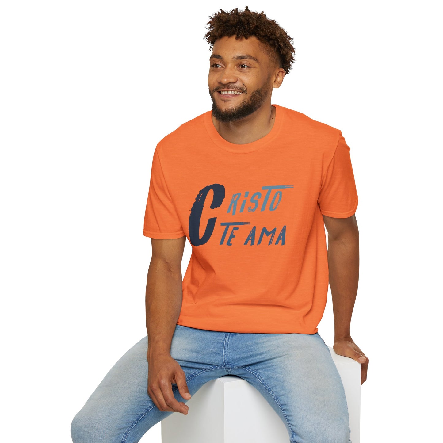 Unisex Softstyle T-Shirt - 'Cristo Te Ama' Inspirational Tee