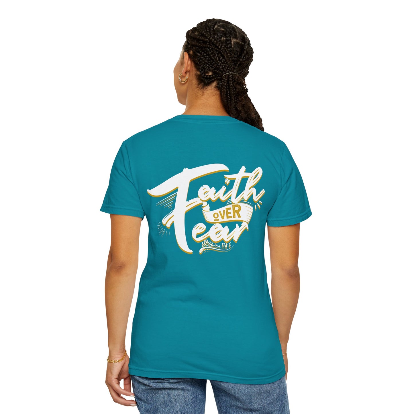 Faith Over Fear Graphic Tee, Inspirational T-Shirt, Christian Apparel, Unisex Religious Shirt, Powerfull Fashion