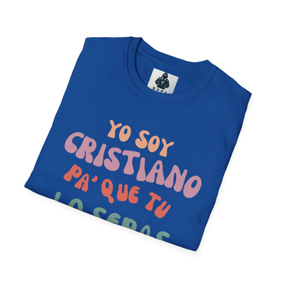 Yo Soy Cristiano Unisex Softstyle T-Shirt - Fun Statement Tee for Faith and Culture
