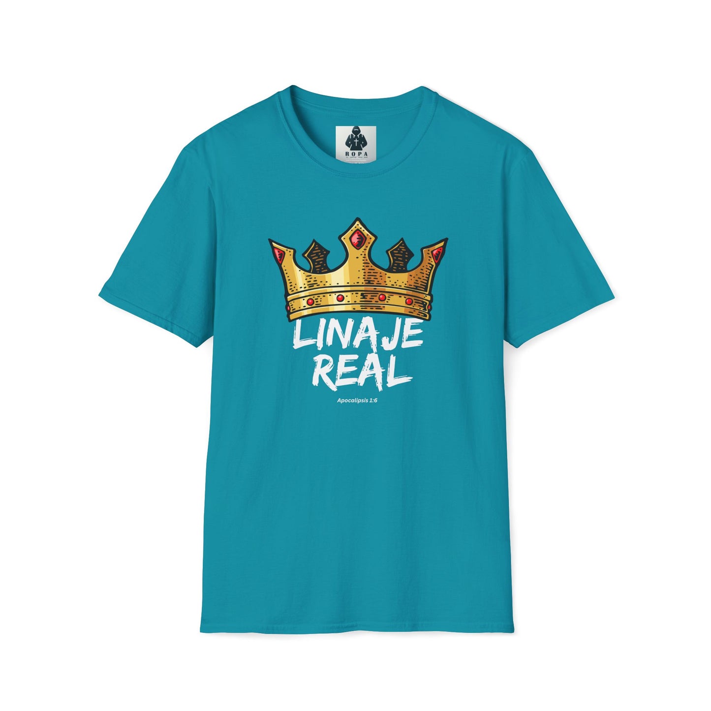 Unisex Softstyle T-Shirt - "Linaje Real" Crown Design - Perfect for Celebrations and Everyday Wear