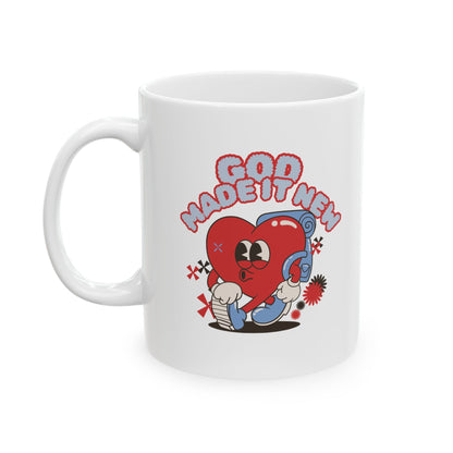 Playful Ceramic Mug - Unique Design for Coffee Lovers