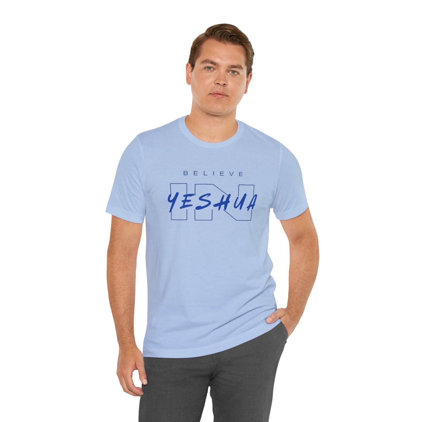 Unisex Short Sleeve Tee - 'Believe Yeshua' Inspirational Graphic Tee